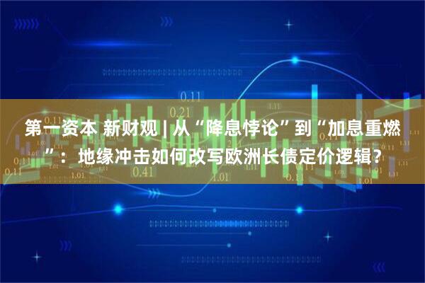 第一资本 新财观 | 从“降息悖论”到“加息重燃”：地缘冲击如何改写欧洲长债定价逻辑？